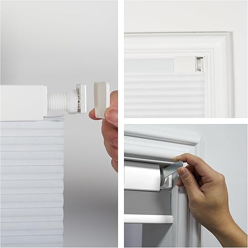 Miniatura 6 de BERISSA Persianas celulares opacas sin cordón, sin necesidad de taladro, sin herramientas, persianas celulares fáciles de instalar, persianas