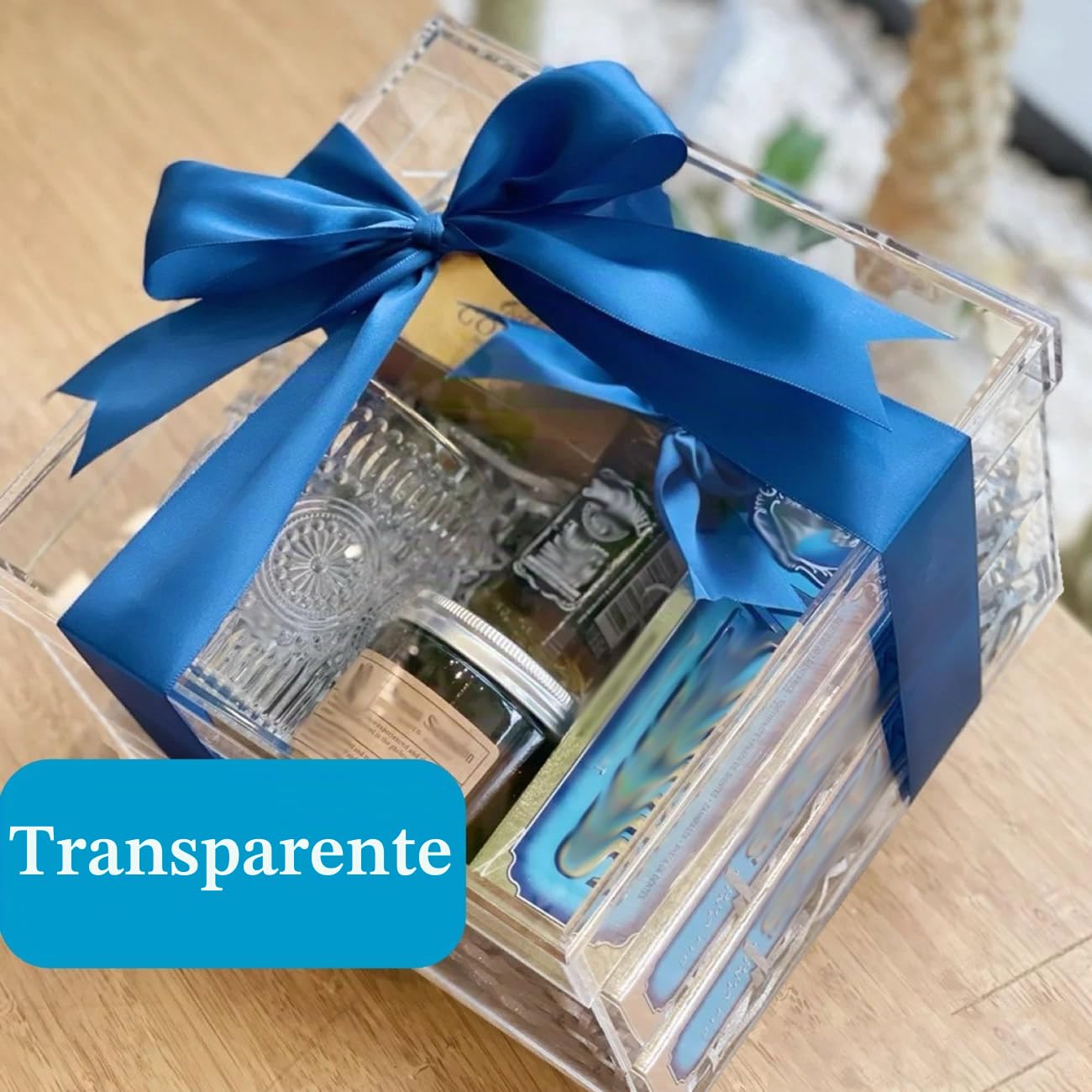 TUKA-i-AKUT 20x20x20cm Vitrina Expositora de Acrílico 5 Lados con Tapa, Almacenamiento Decorativo Caja de Presentación Forma de Cubo, Escaparate para Figuras Colecciones Joyas Regalos Joyas, TKD8254
