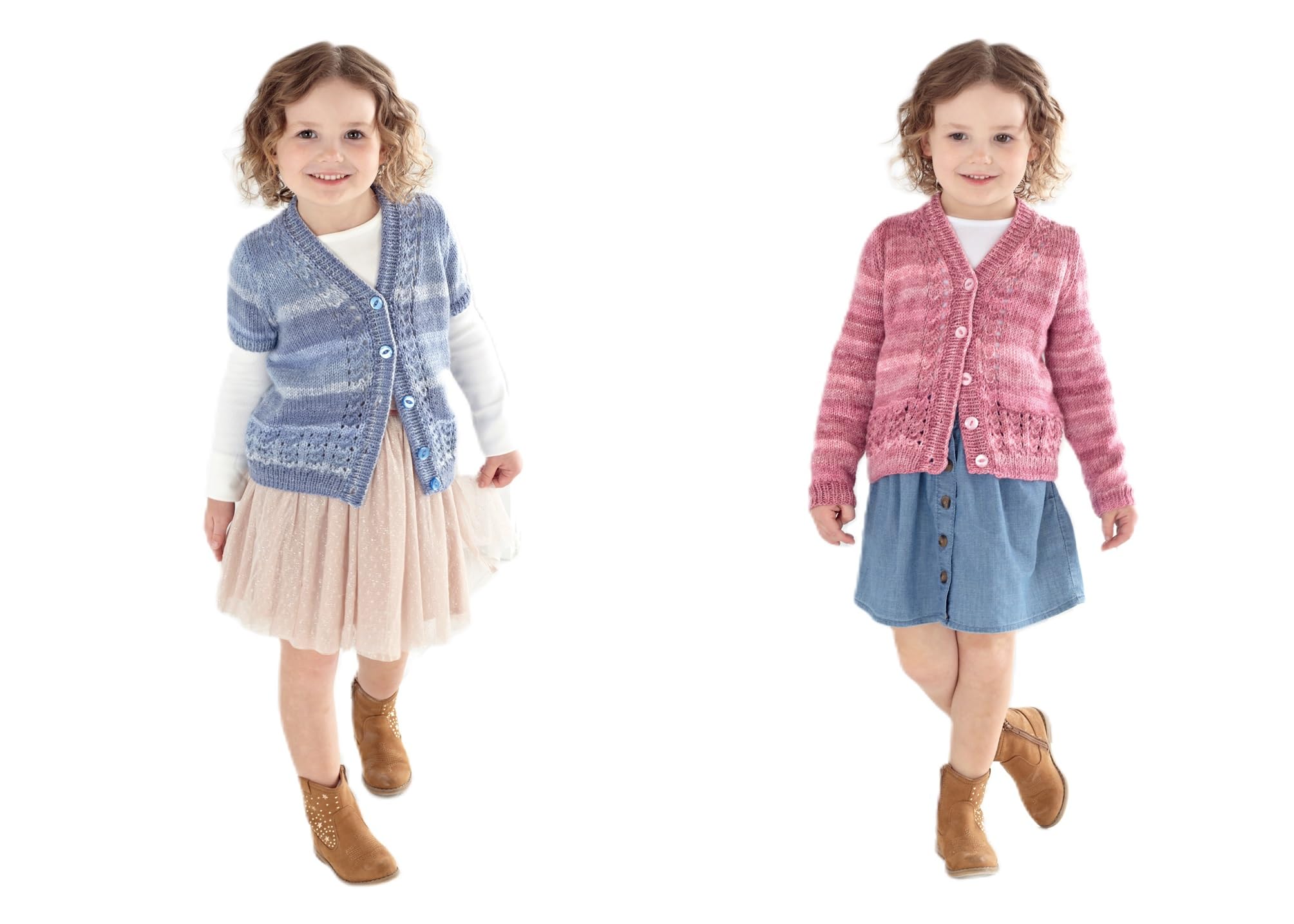 King Cole DK Knitting Pattern Cardigans 5607