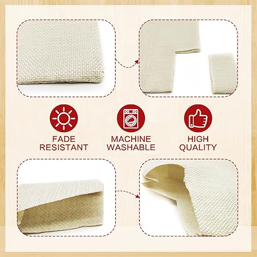 Miniatura 7 de Bandera de jardín de Navidad con tres campanas rojas de arpillera pequeña vertical de 12 x 18 pulgadas, bandera para el árbol de Navidad para