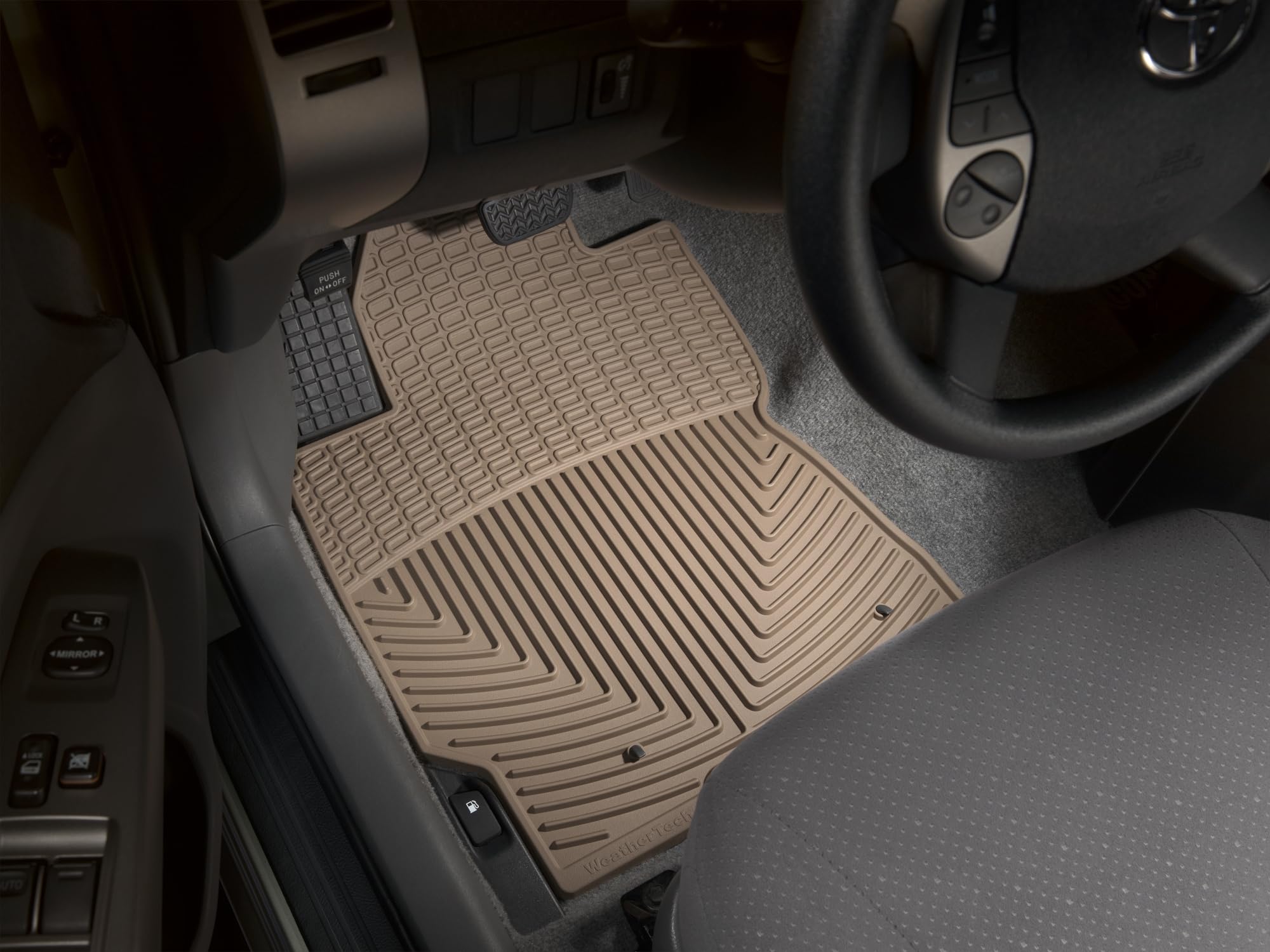 WeatherTech All-Weather Floor Mats for Toyota Prius 1st Row W108TN Tan — view 2
