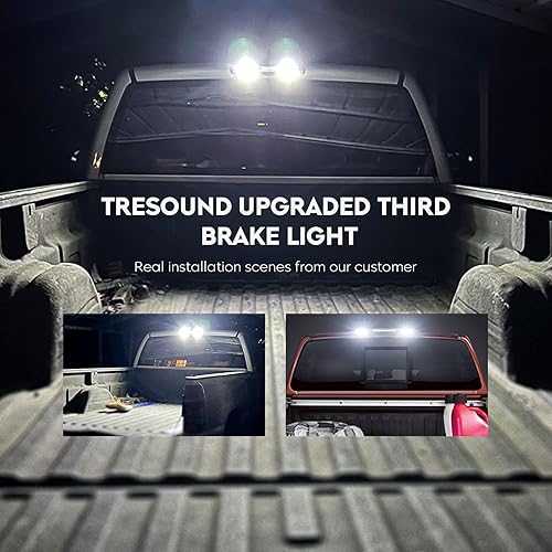 Miniatura 8 de Tresound Tercera luz de freno para Dodge Ram 1500 2500 3500 2009-2017 Lámpara LED de montaje alto (lente ahumada)