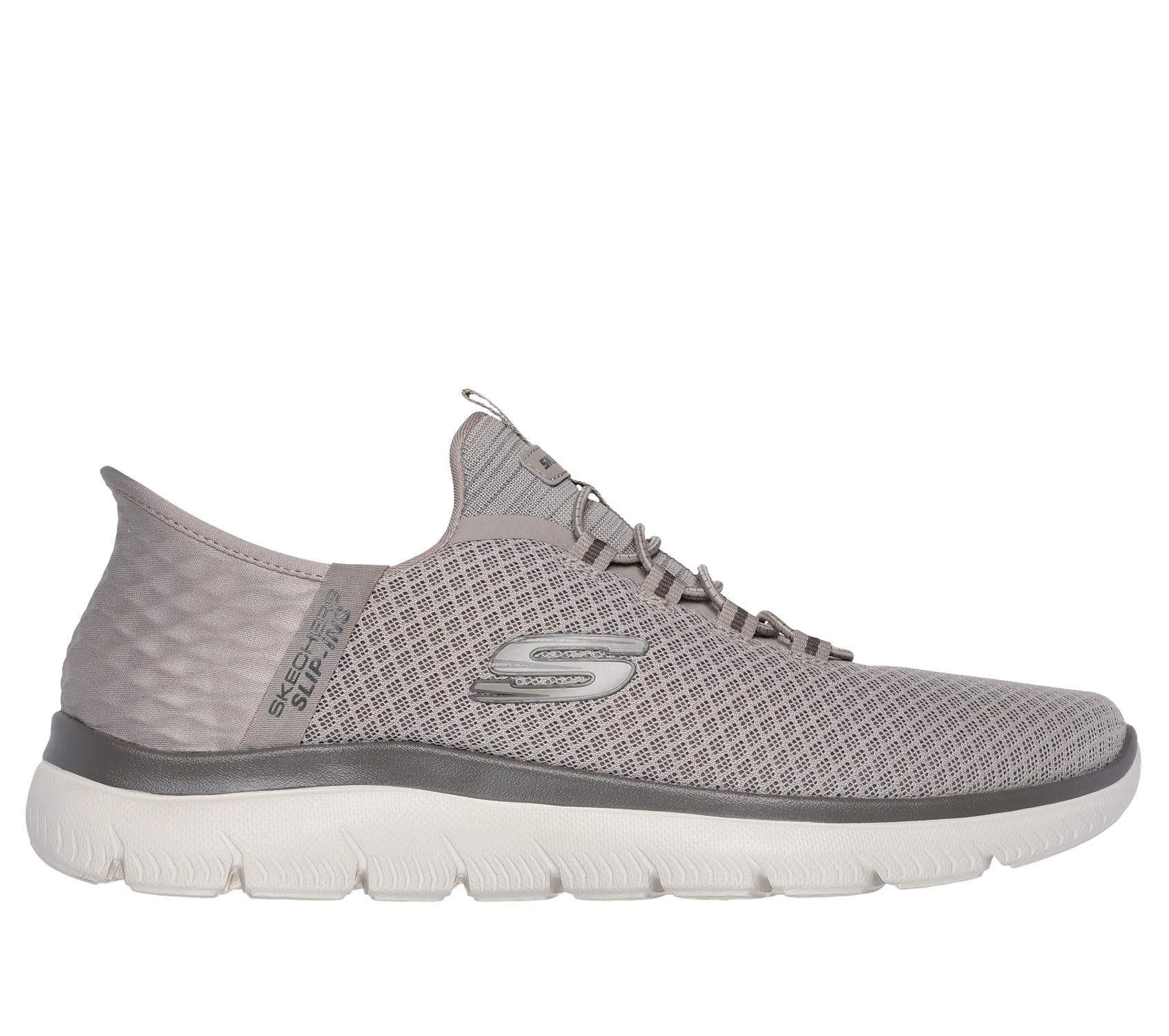 Skechers Men's Summits High Range Slip-in Trainers, Taupe, 7 UK Wide