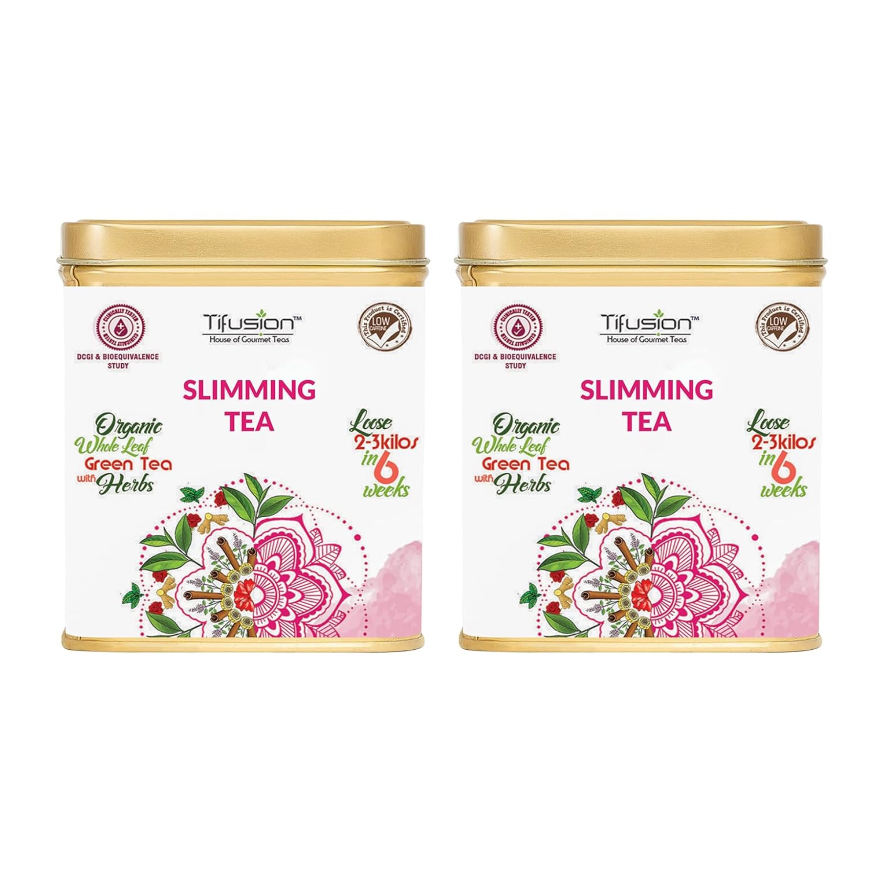 Tifusion Slimming Healthy Green Tea for Weight Loss with Garcinia, Cinnamon, Ginger, Ashwagandha, Tulsi | Natural Herbal Whole Loose Leaf With Herbs| 200 Gms 100 Serving Cups (B09CD7WDPZ) Amazon Price History, Amazon Price Tracker