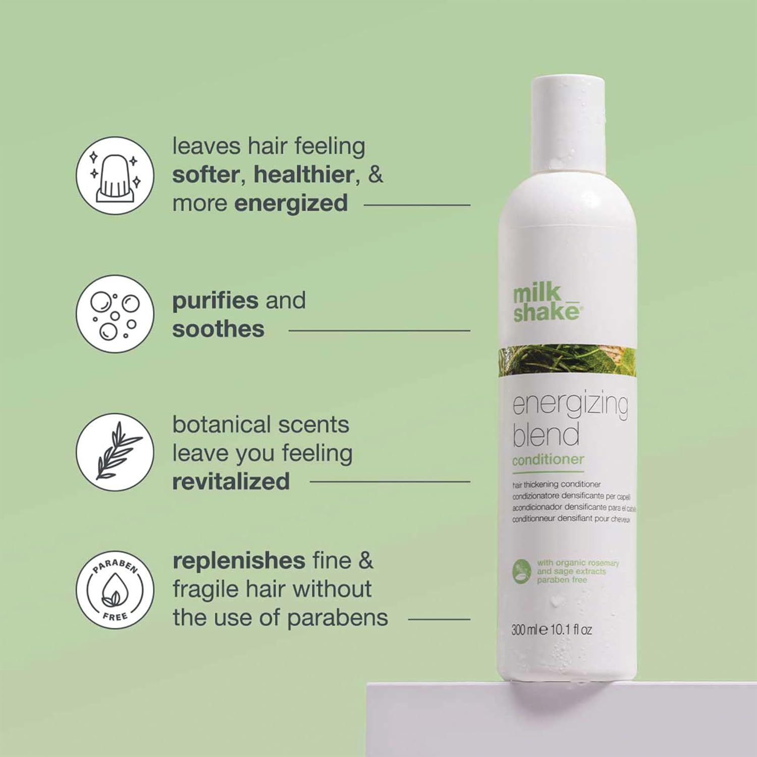 milk_shake Energizing Blend Hair Thickening Conditioner - Revitalizing Volume Conditioner for Fine and Fragile Hair - Image 2