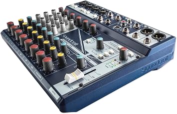 Soundcraft Notepad-12Fx 12-Ch Soundboard Mixing Console Mixer For Church/School - Black