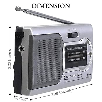 Amazon.co.jp: ポータブルAM/FMハンドヘルドラジオスピーカー
