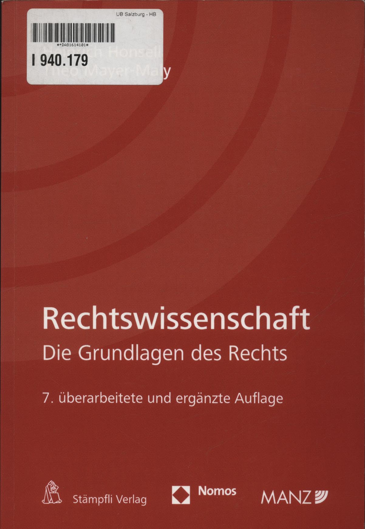 Rechtswissenschaft: Die Grundlagen des Rechts