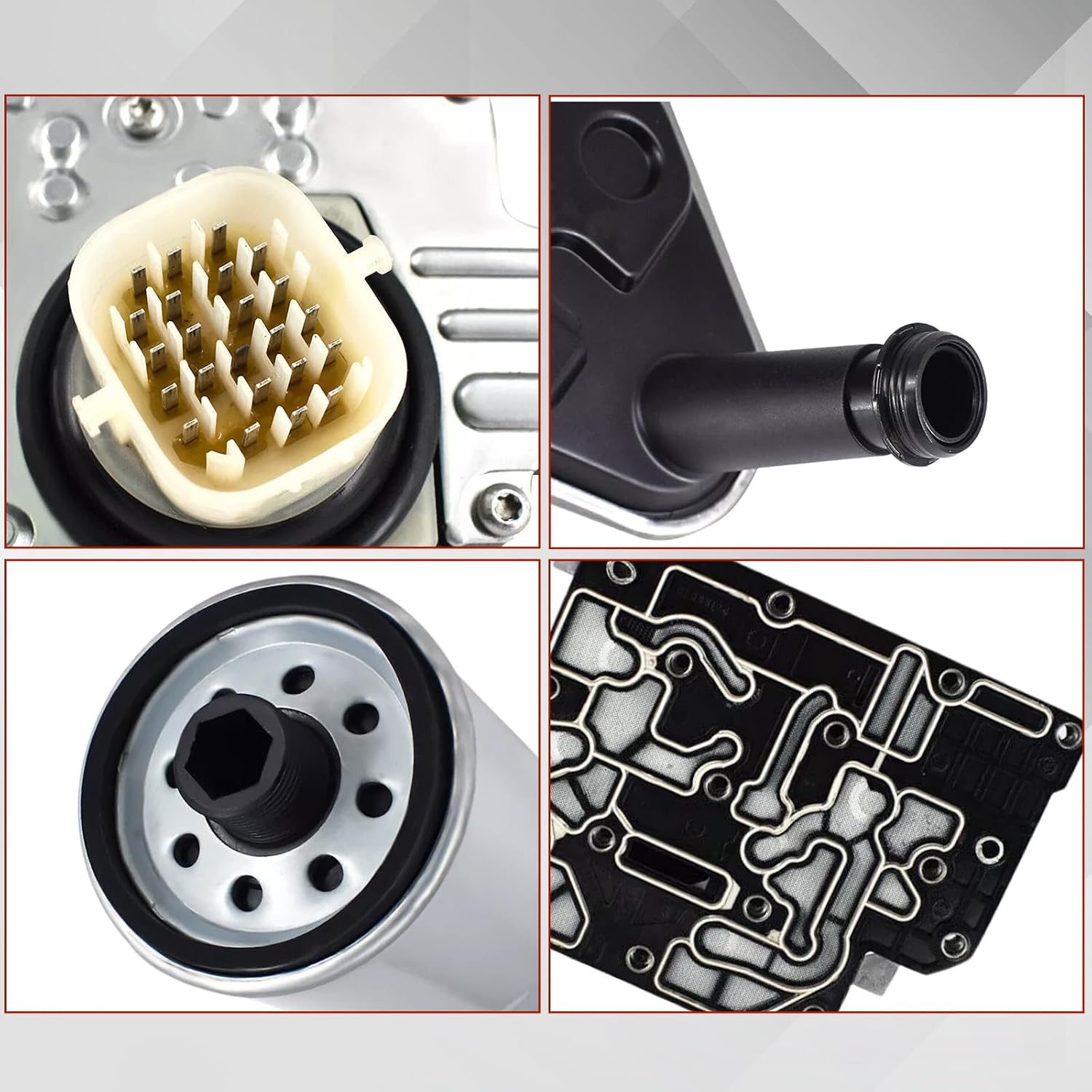 Transmission Shift Solenoid Set Fit for Dodge Aspen Dakota Durango Raider Commander Liberty Wrangler Ram 1500 2500 2002-2018 52119435AF 5170877AA 52119435AB 5013470AD 4799662 5179267AC
