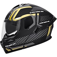 Adult Modular Flip-Up Motorcycle Helmets Dual Visor, DOT Approved Full Face Motor-Bike BMX Four Wheelers Motocross Helmets for Men Women