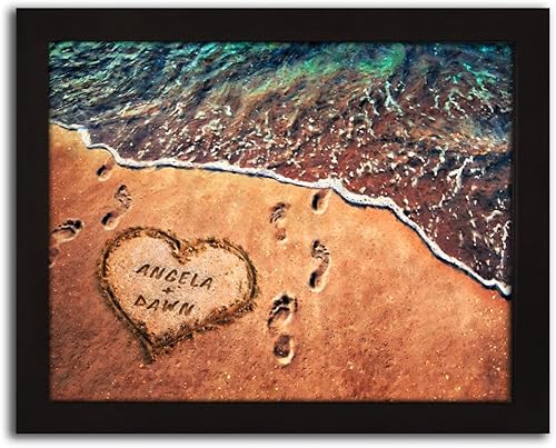Vista 70 de Personal-Prints Rompecabezas de amor, regalo romántico personalizado en lienzo con tus nombres, personalizado para el día de San Valentín