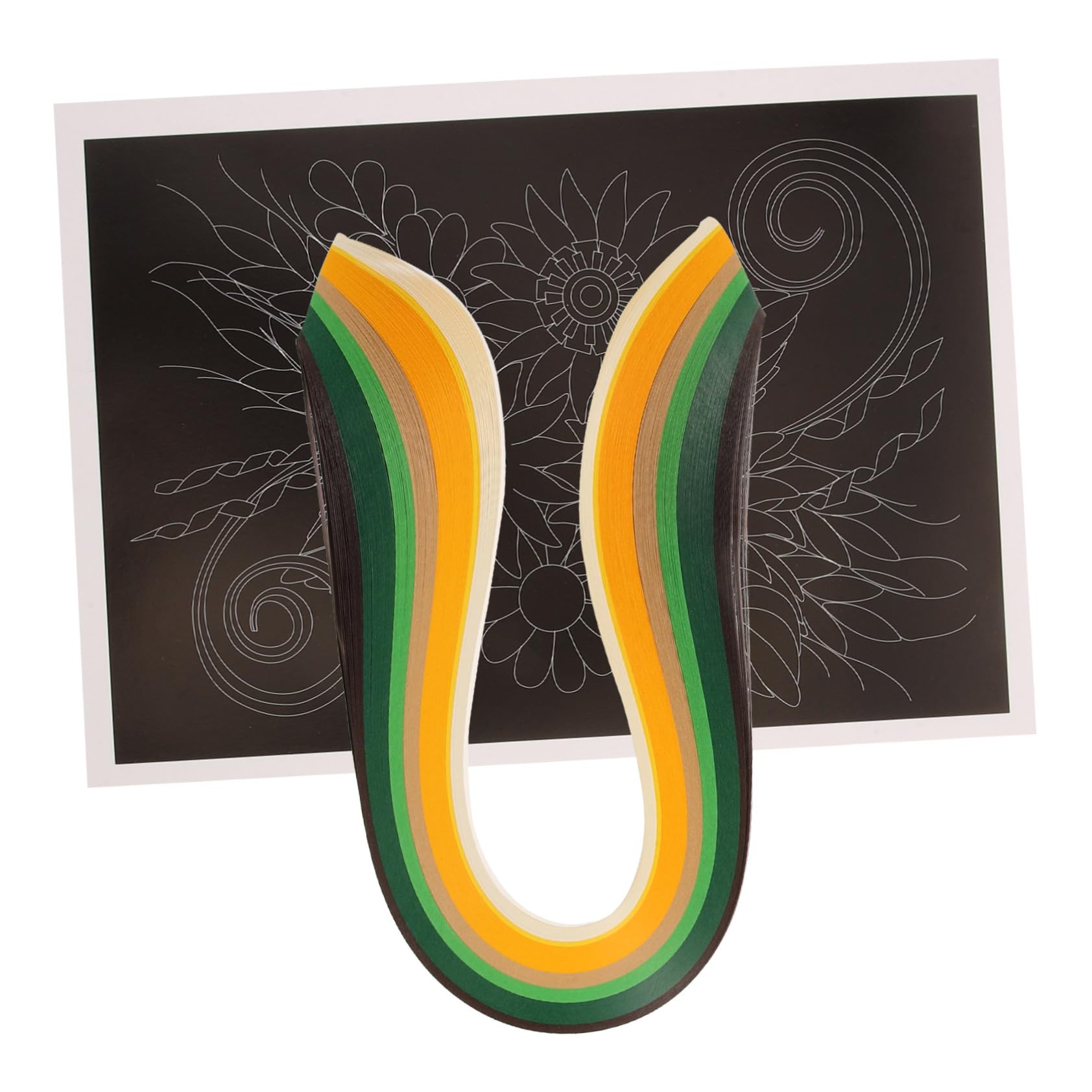 IWOWHERO Quilling Material Pack Quilling Kits for Women Handcraft DIY Accessory Paper Strips for Home Decor