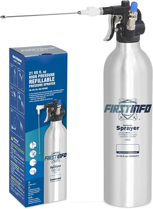 FIRSTINFO A1638 Patented Max. Pressure 140psi / 620ml