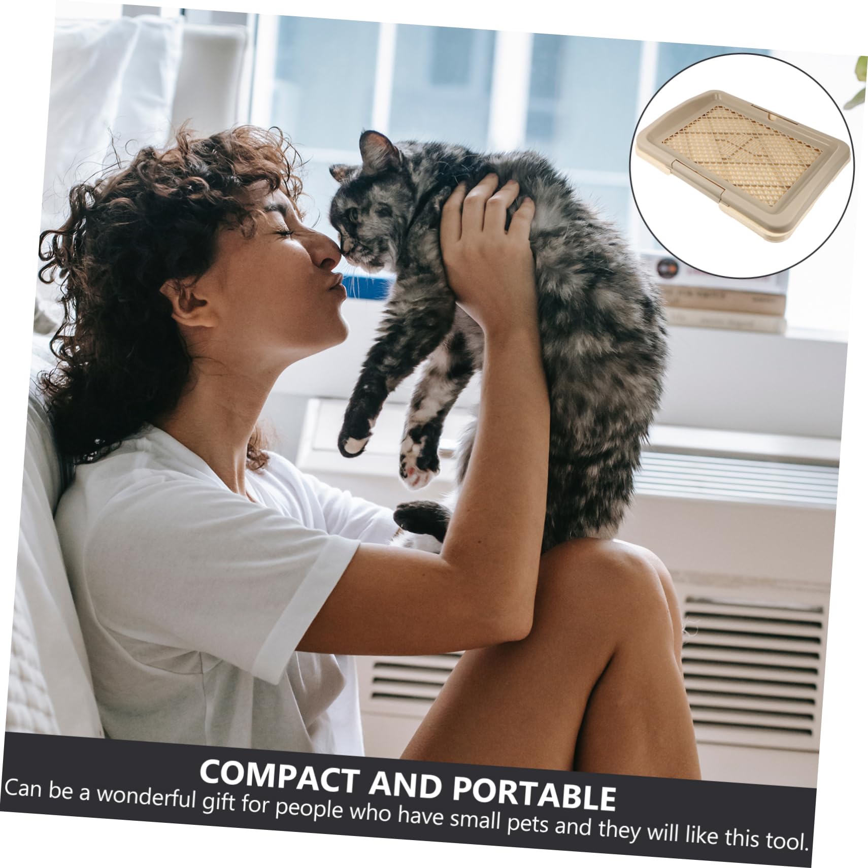 GRIRIW Toilet No-Tools Needed Easy-use Puppy Training Tray Pet Supply Sturdy Rounded Edges