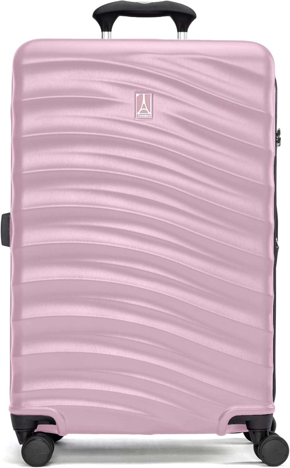 Travelpro Maxlite Air V2 Hardside Expandable Checked Luggage, 8 Spinner Wheels, Lightweight Hard Shell Suitcase, TSA lock, Pink, Checked Medium 25-Inch Checked Medium 25 Inch Pink