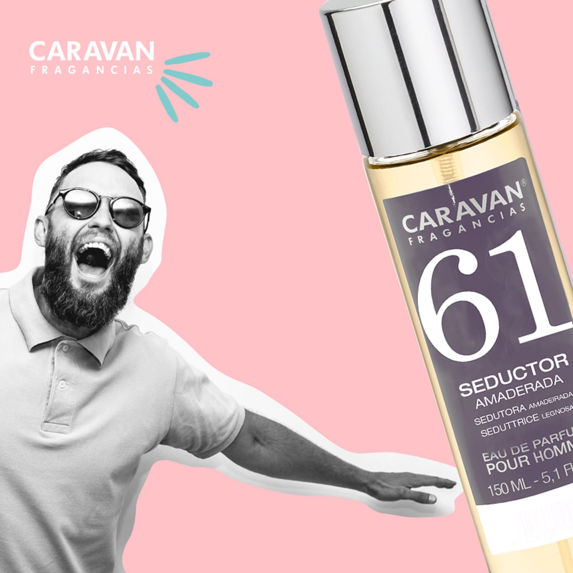 Set de 6x 150ml Caravan perfume de hombre Nº61