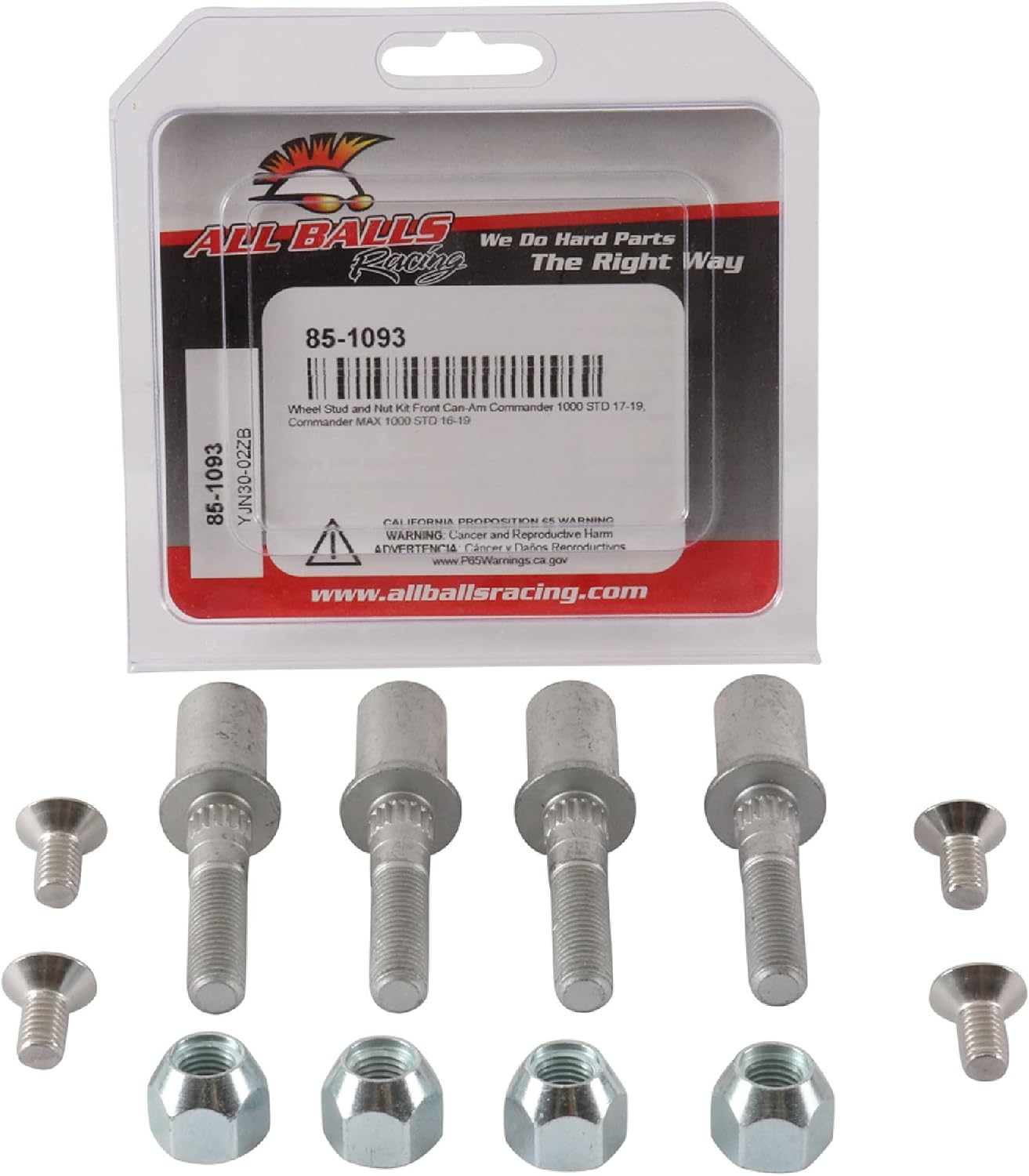 ALL BALLS Wheel Stud & Nut Kit 85-1093
