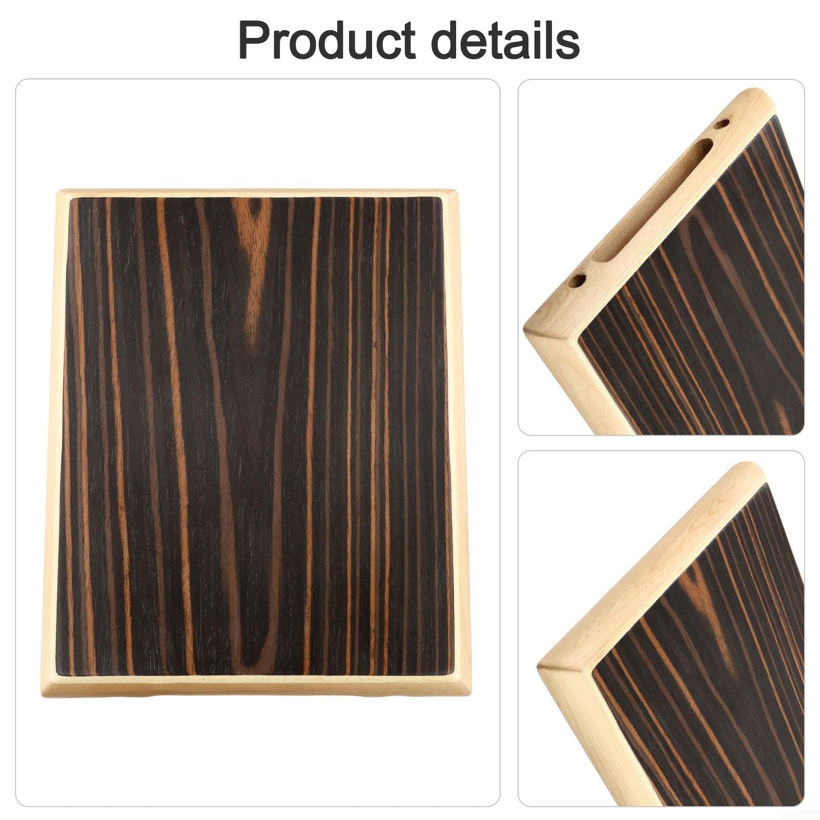 Percussion cajon portable en bois avec sac de transport
