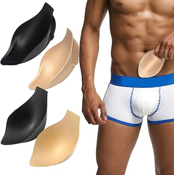 G-Strings, 4Pcs Bulge Enhancer Men, Sponge Bulge Enhancing Underwear, Perfect for Swimming Boxers, Briefs, Thongs, Shorts