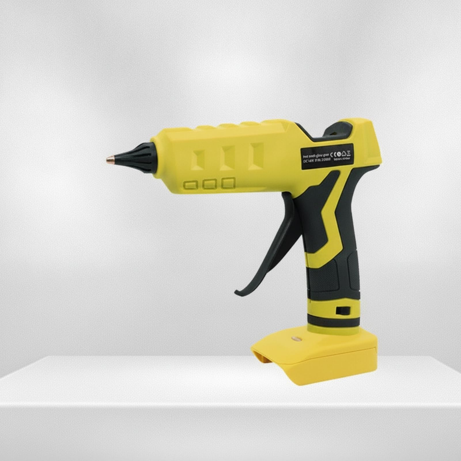 Pistola de Pegamento Termofusible Inalámbrica Aplicador de con Botones de Control y Agarre Confortable Interfaz para 20V Calentamiento Rápido Apta