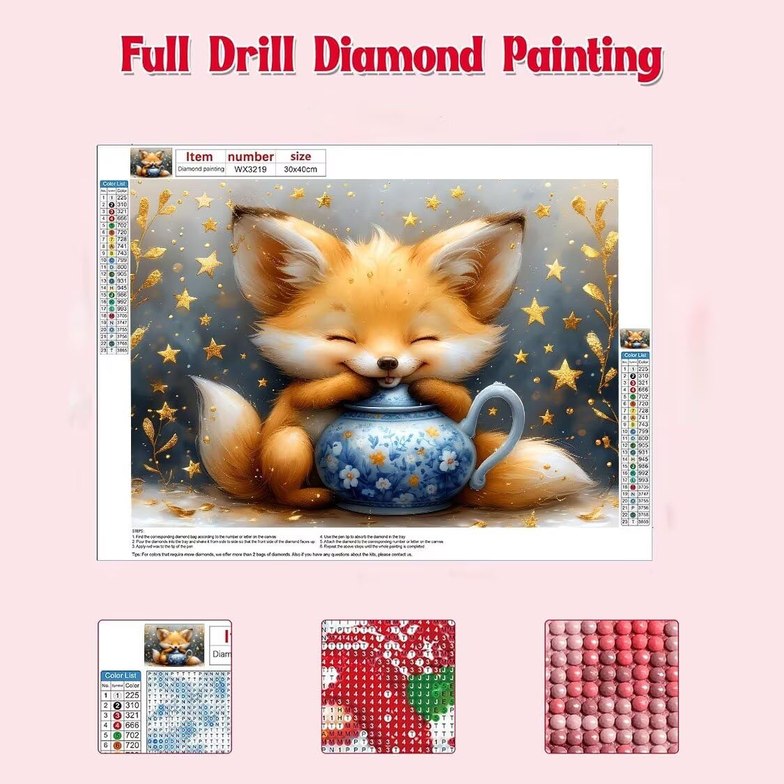 DIY Malarstwo diamentowe 5D, sztuka diamentowa, urocze lisy, zestawy dla dorosłych, sztuka ze strasu, haft, artykuły rzemieślnicze, dla dzieci i dorosłych, idealna dekoracja ścienna do domu, prezenty,