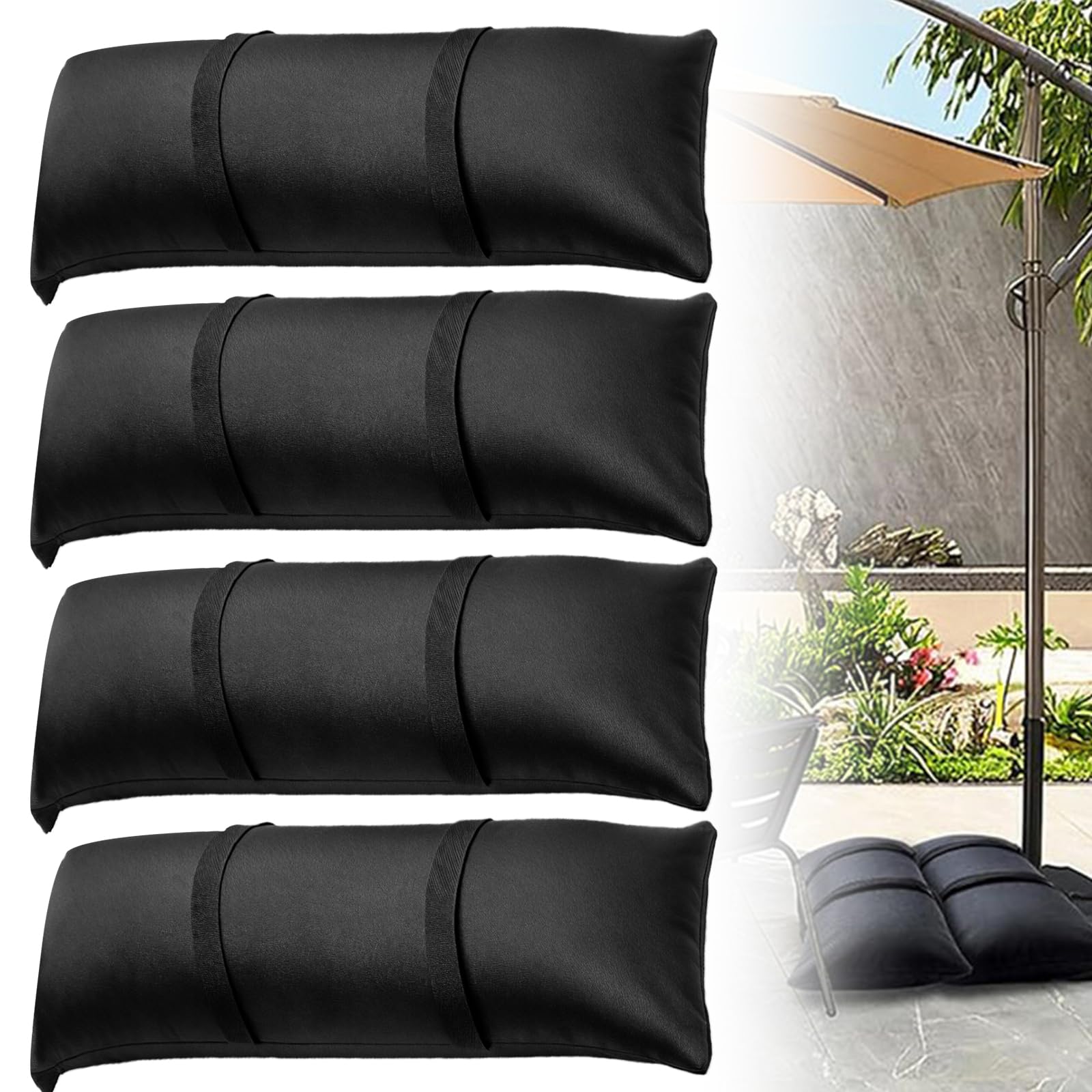 Sac de poids de base PORFOYO à remplir pour auvent, tente de camping et parasols de cour