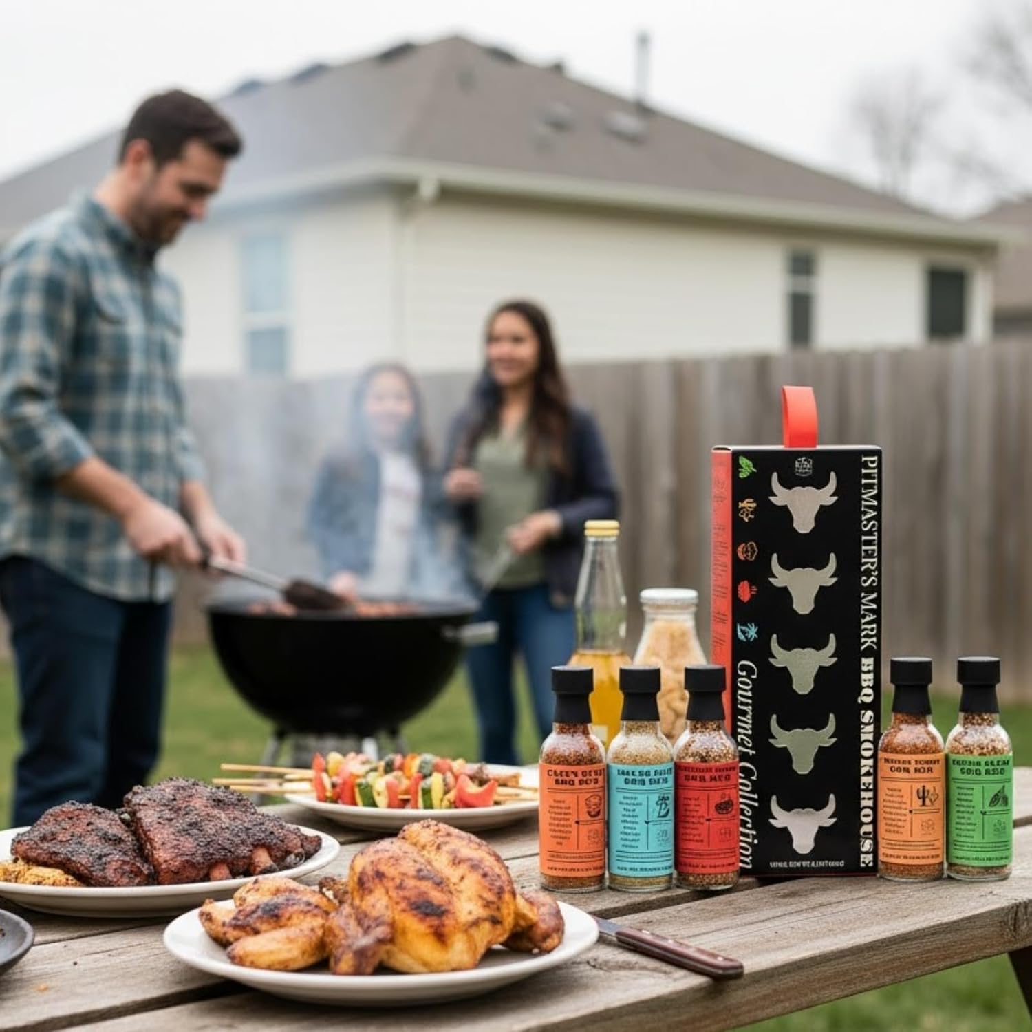 Smokehouse Pitmasters BBQ Rubs Gift Set – 5 Gourmet Seasoning Blends Including Cajun, Caribbean, Memphis, Southwest | Barbecue Spice Collection for Grilling & Smoking | Great Gift for Dads, Husbands - Image 6