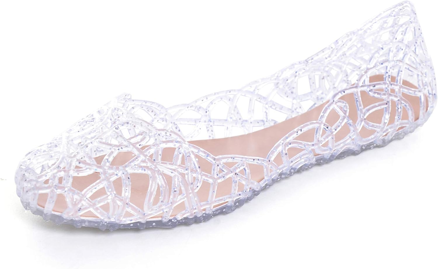 TN TANGNEST Women's Beach Sandals - Bling PVC Design