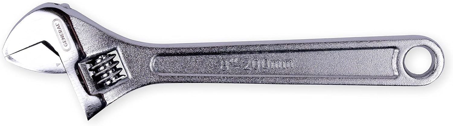 General Tools Adjustable Wrench Set, 3 pieces,Silver