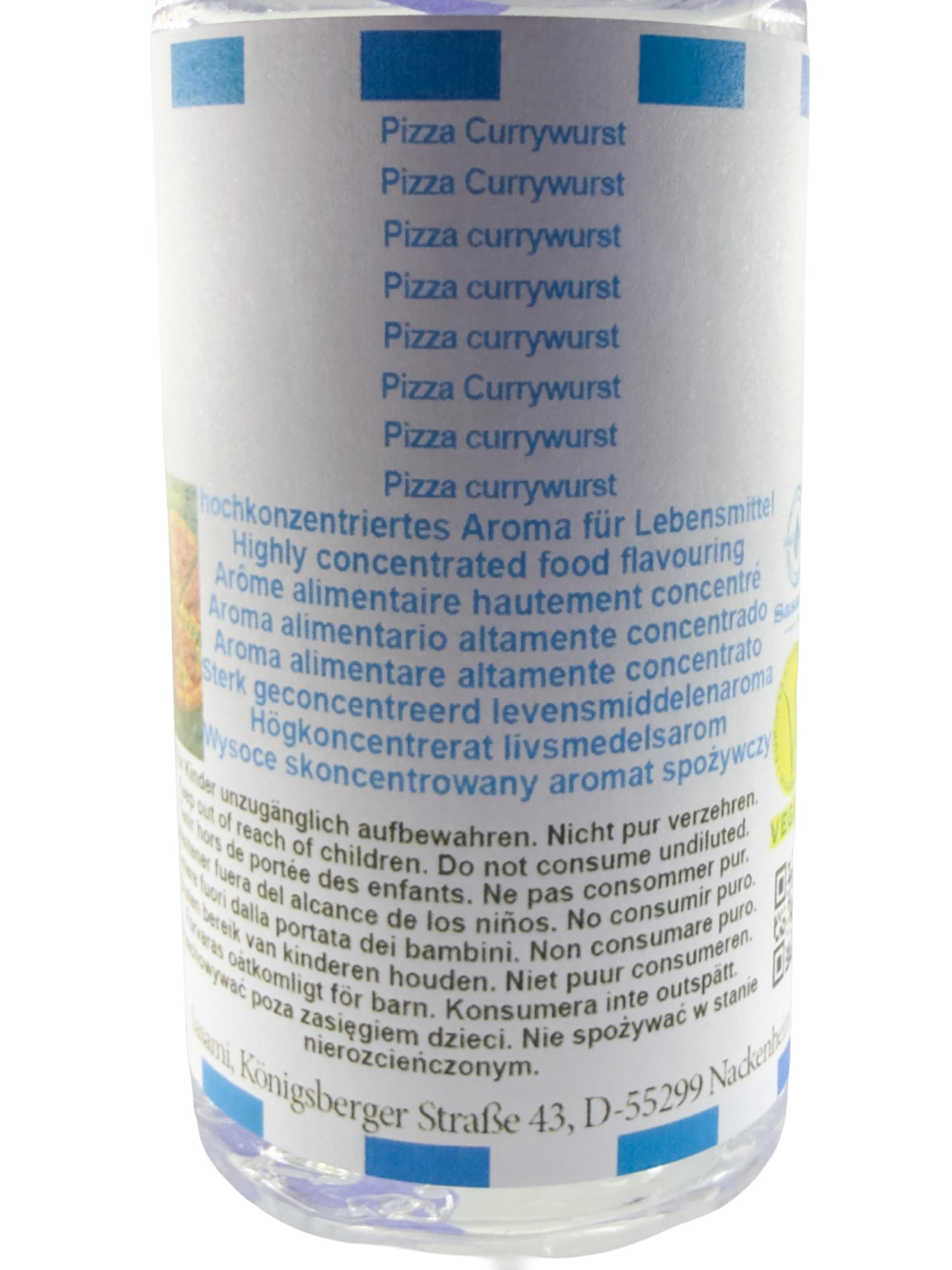 Pizza currywurst aroma concentrato - vegano - Sasami - 100ml