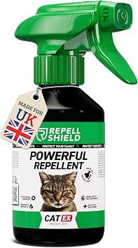 RepellShield Cat Repellent Spray -Natural Lemongrass Oil-Indoors & Outdoors