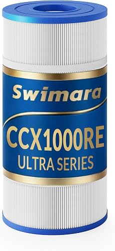 Ultra Series for Hayward CC1000 Pool Filter Cartridge 100 sq ft | Replaces CCX1000RE/PXST100/C-8311; fits CC1000; 5 oz/sq yd trilobal 10-micron media for high dirt loads & steady flow