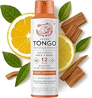 GrandTongo DEET-Free Picaridin Insect Repellent Spray: 12-Hour Mosquito & Tick Protection, Citrus + Sandalwood Scent