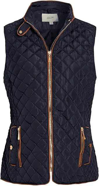 Gilet matelassé sans manches pour femmes - Veste doublée résistante à la douche