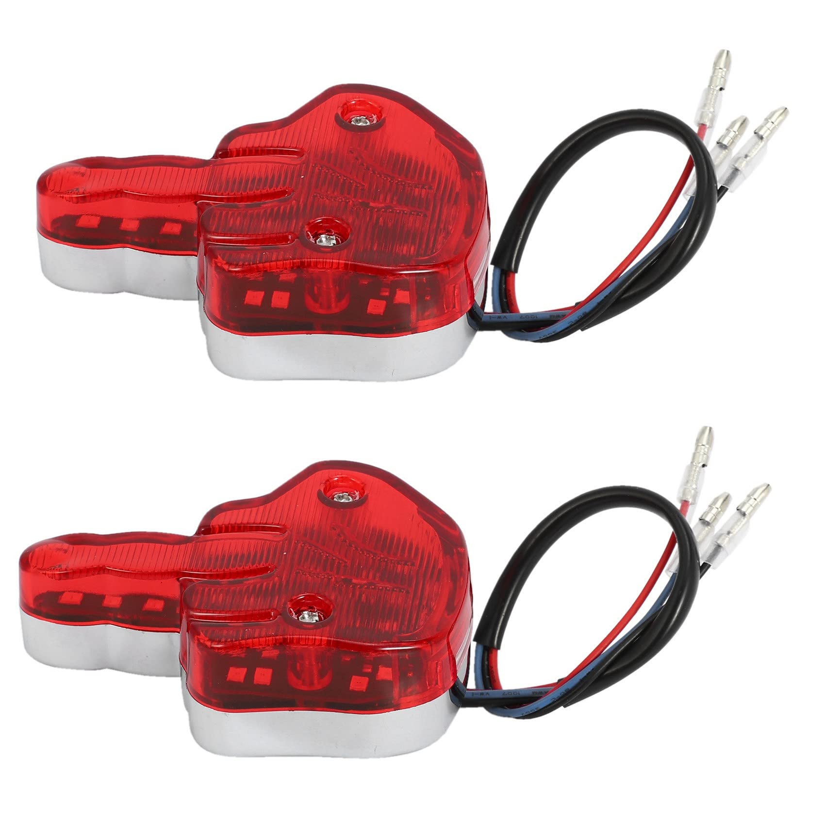 Buy gudan 2X Motorcycle Middle Finger LED Tail Light for Chopper Rear