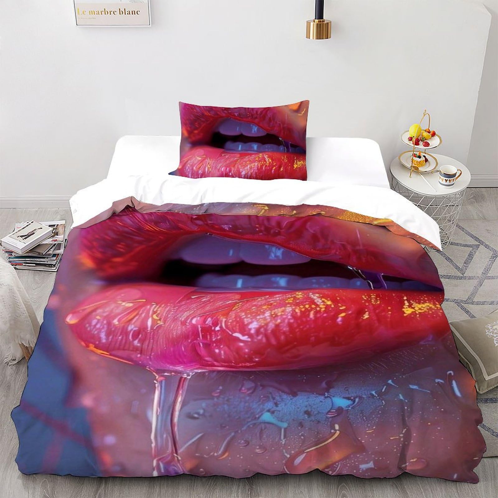 Parure liquide pour les lèvres drap de lit de qualité supérieure 135x200