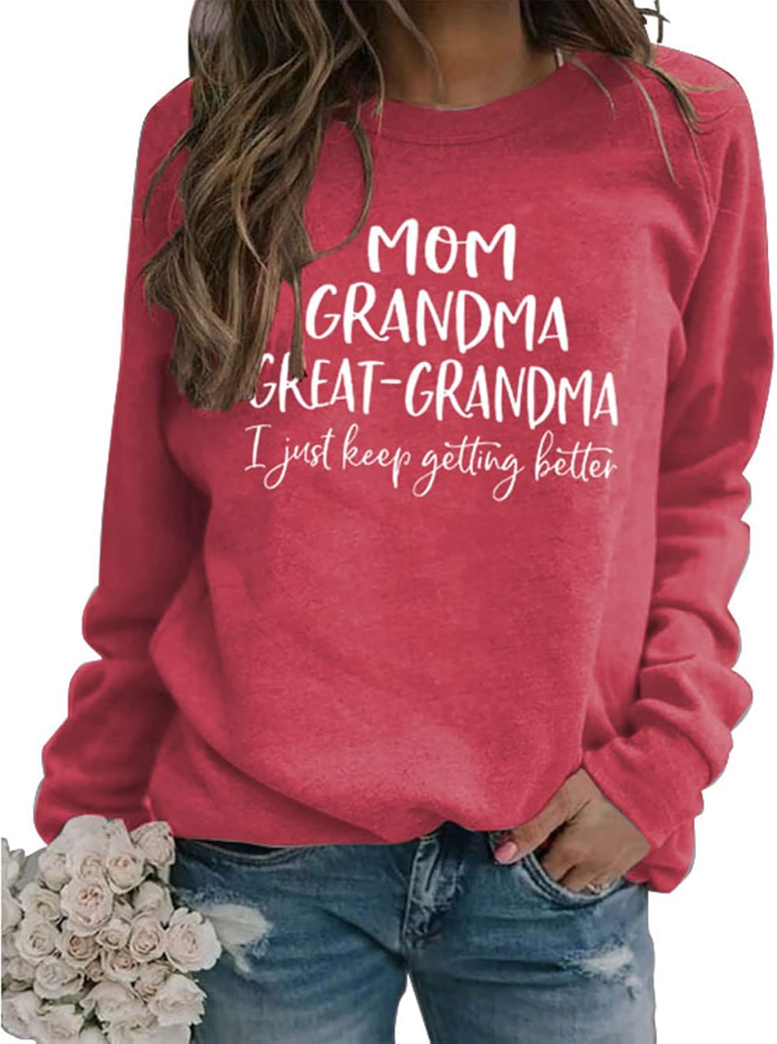 JBF Cloth Mama Boys Sweatshirt Women Long Sleeve Pullover Mama Sweatshirt Casual Loose Crew Neck Fall Pullover Tops