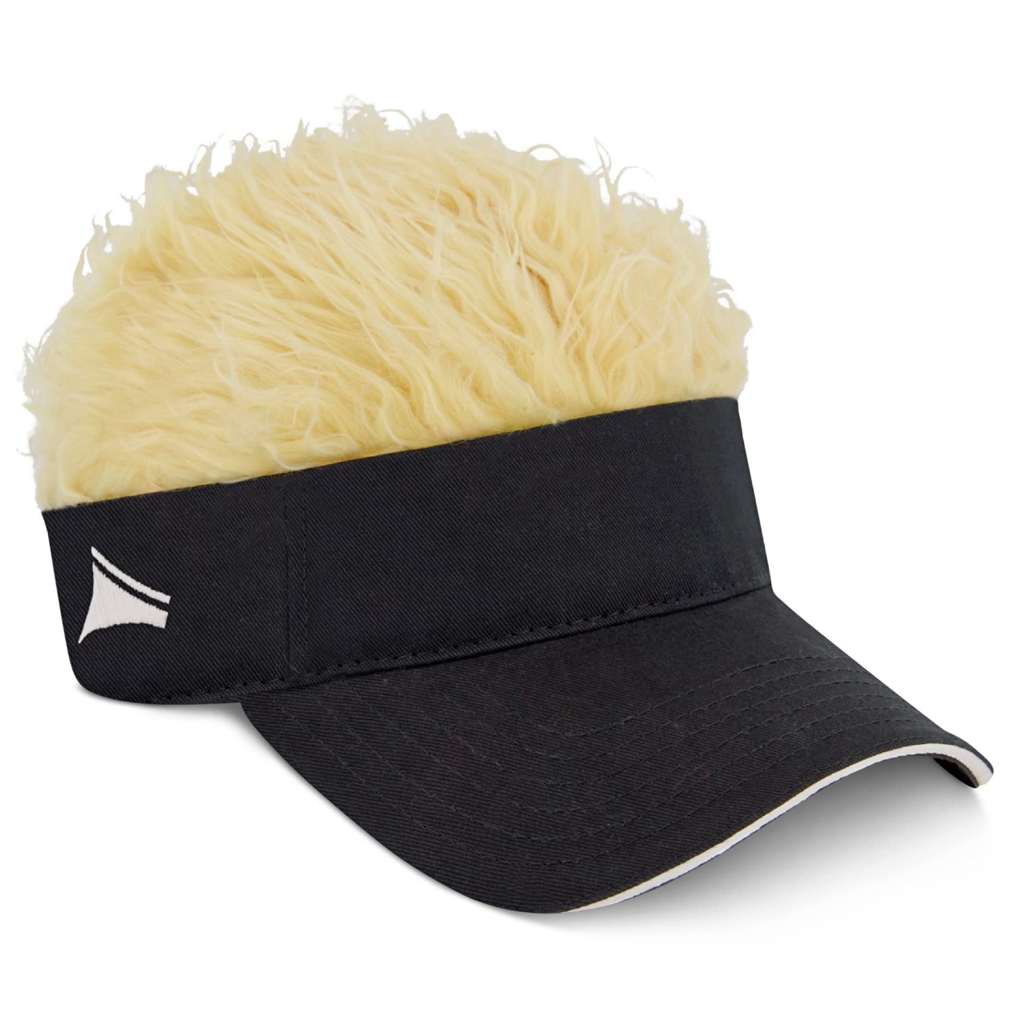 Amazon.com: Flair Hair Unisex Adult Sun Visor Cap with Fake Hair