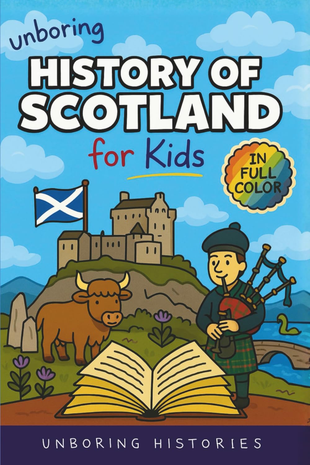 Unboring History of Scotland for Kids: Funny, Interesting, Concise Guide to Clans, Castles, and Kilts You Won’t Believe Are True (A Visual Learning ... Full Colored Pictures, Videos, & Activities)