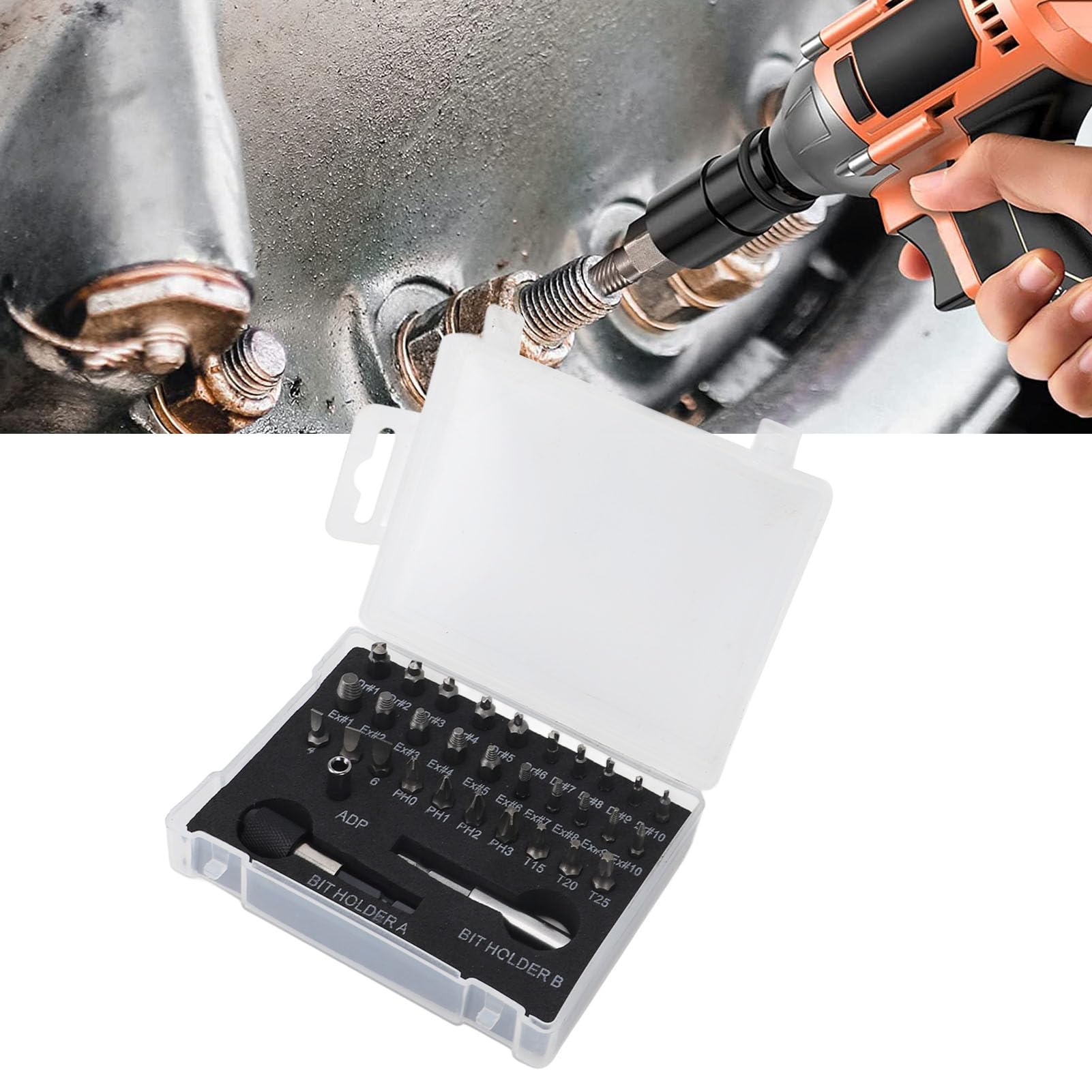 Juego de extractores de Alta Resistencia: Kit de 14 Piezas para extraer Tuercas dañadas. Juego de Llaves hexagonales de 3/8 pulg. para proyectos de Bricolaje.