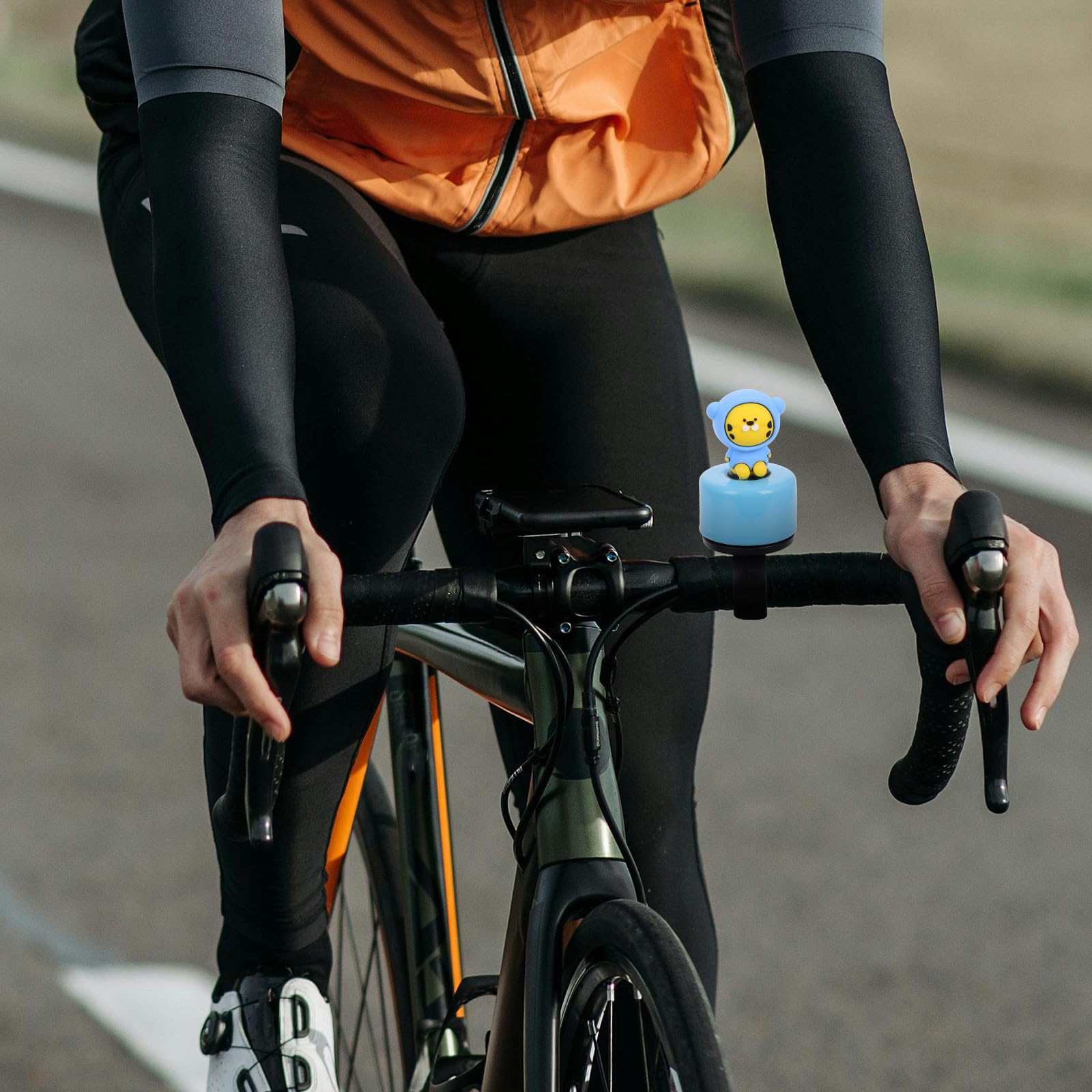 VANZACK Timbre de Bicicleta Diseño de Tigre y Sonido Claro