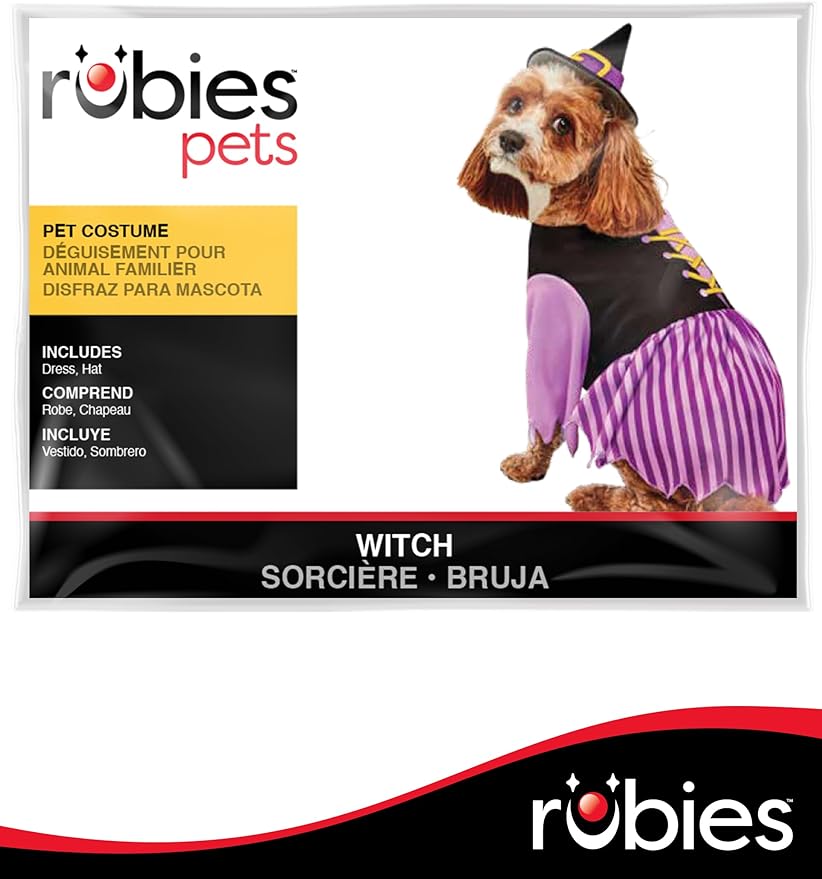 Disfraz de Bruja para Perros Rubies, Talla Grande miniatura 6