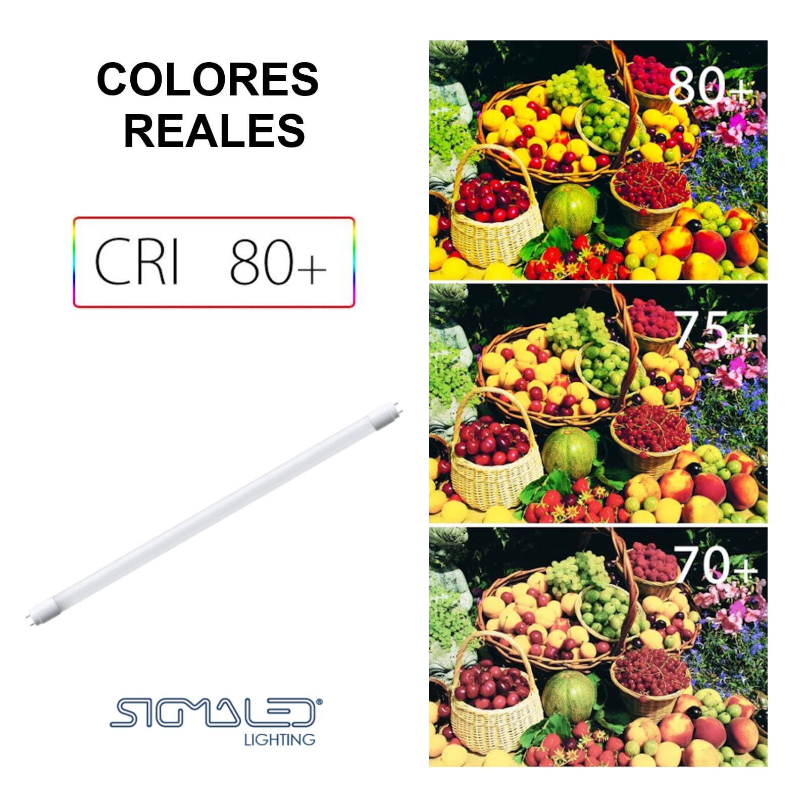 Sigmaled lighting - TUBO LED 120cm 18W T8 G13 - Alta Eficiencia 2340 lm (130 lm/W) - Luz blanca neutra 4000K - Reemplaza neón 36W - Ángulo de haz 300° - Starter LED incluido - PAQUETE DE 10