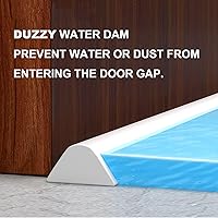 Vista 7 de Duzzy Presa de agua plegable para regadera de 39 pulgadas (99.06 cm), sistema de retención que mantiene el agua dentro del umbral, separación