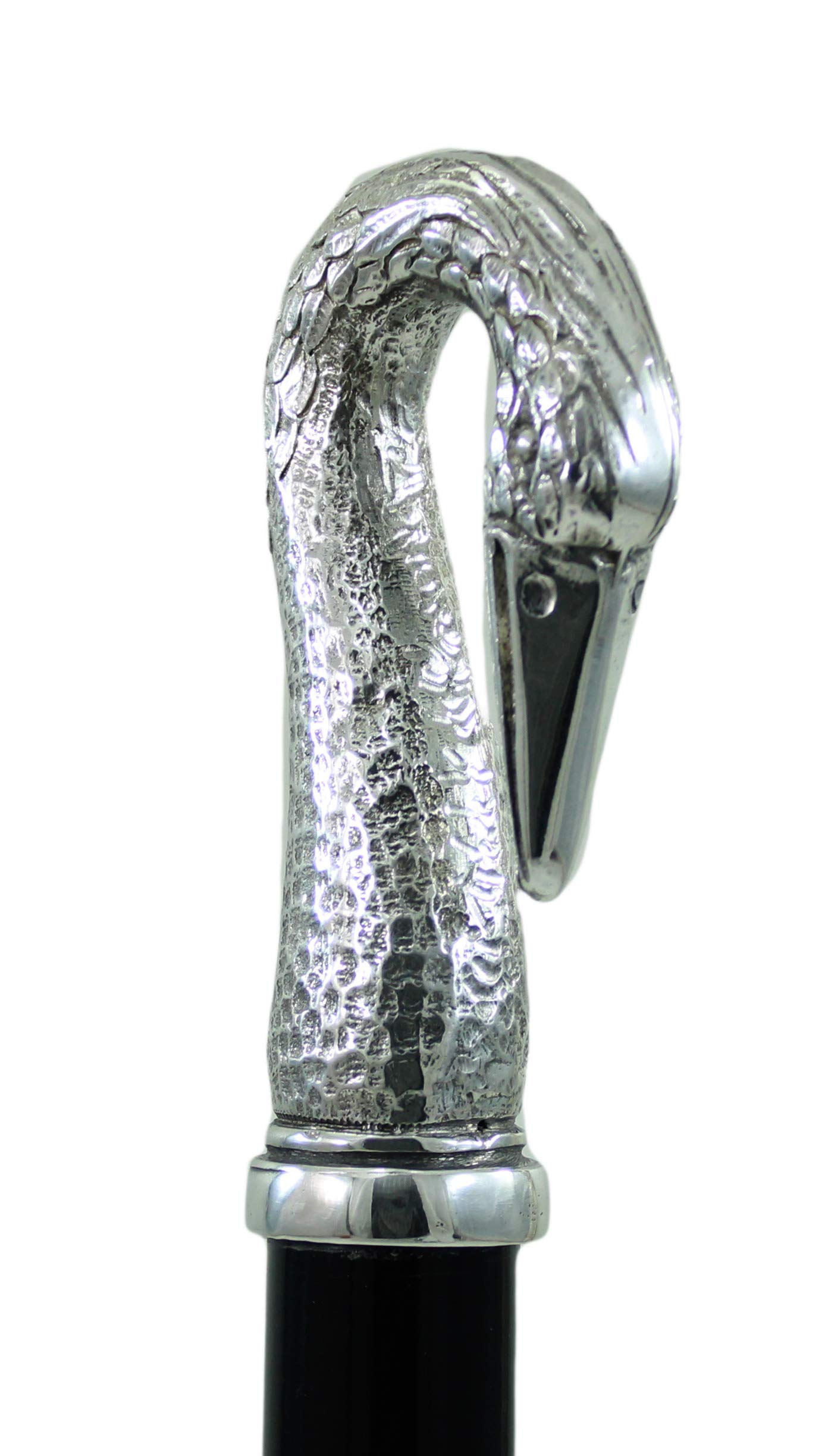 Bastón elegante y ergonómico, cisne. Bastones personalizables con grabado