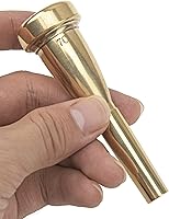 Vista 5 de Boquilla de trompeta chapada en oro de metal compatible con piezas de accesorios de trompeta (7C)