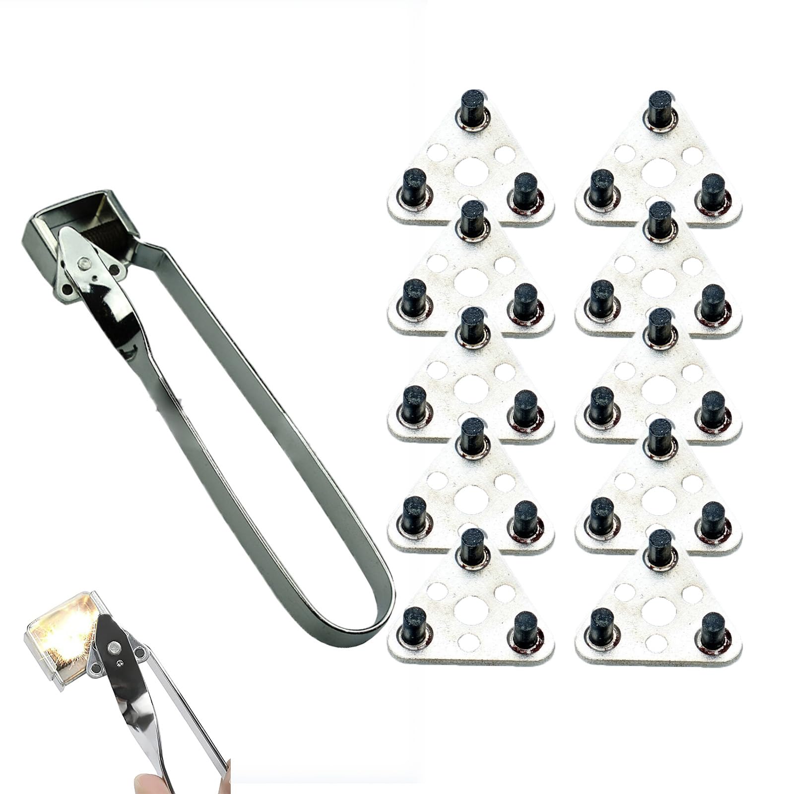 Flint Triple Replacement Flint Triple Igniter, Flint Torch Igniter, Welding Torch Igniter, Welding and Cutting Igniter, Triple Flint Lighter, Torch (Flint Striker and 10 Flints)