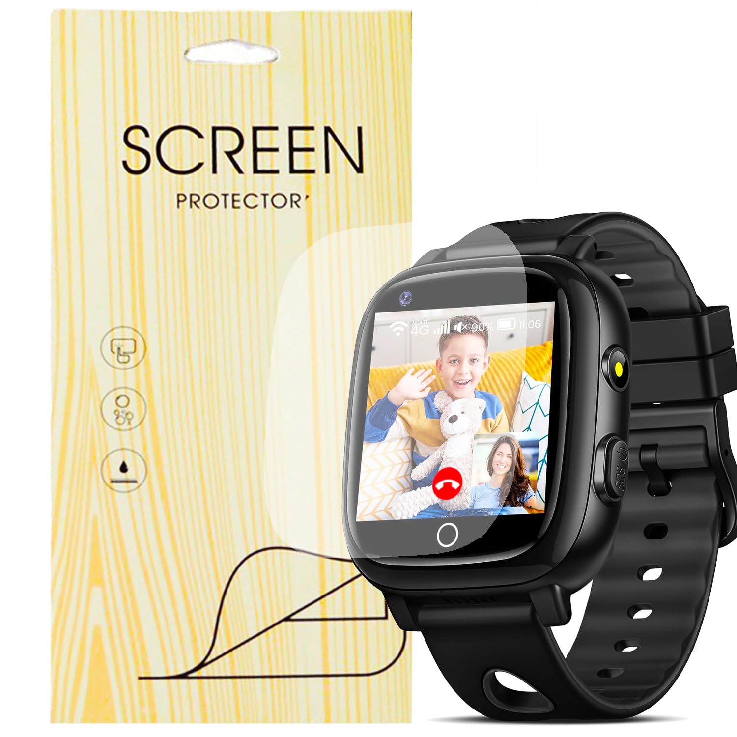 Blueshaweu Lot De 3 Films De Protection D'écran Compatibles Avec La Montre Intelligente AIMIUVEI Pour Femme 1,27" G53, Dureté 9H, Compatible Avec