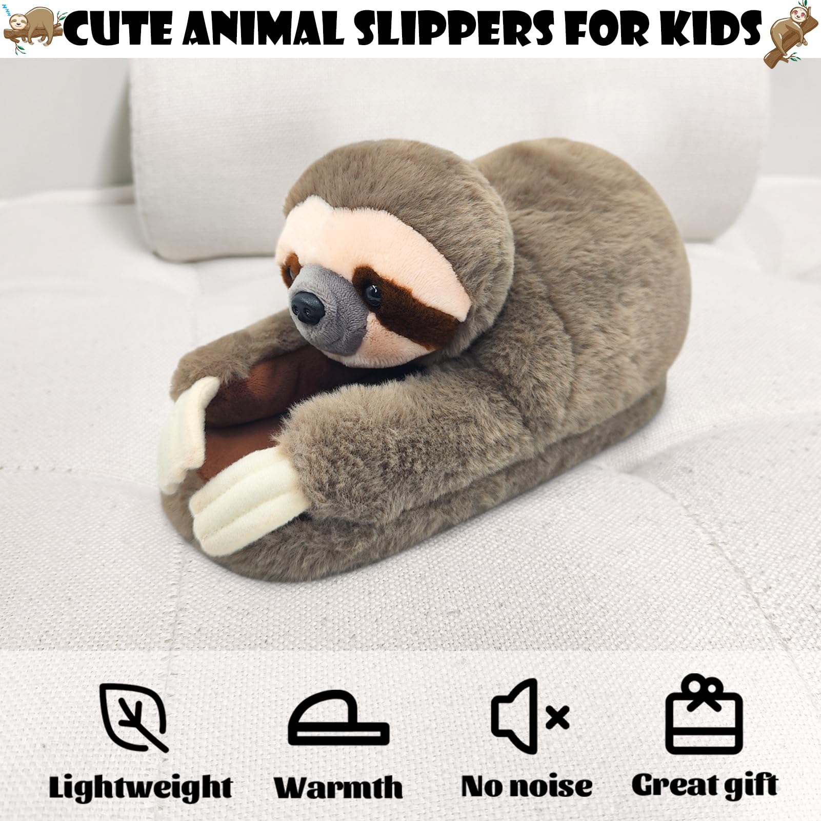 Pantuflas de gato para niñas y niños, pantuflas esponjosas de casa, regalo para niños, pantuflas de animales lindos con gatos, pantuflas de talla única para niños, regalo de gato para