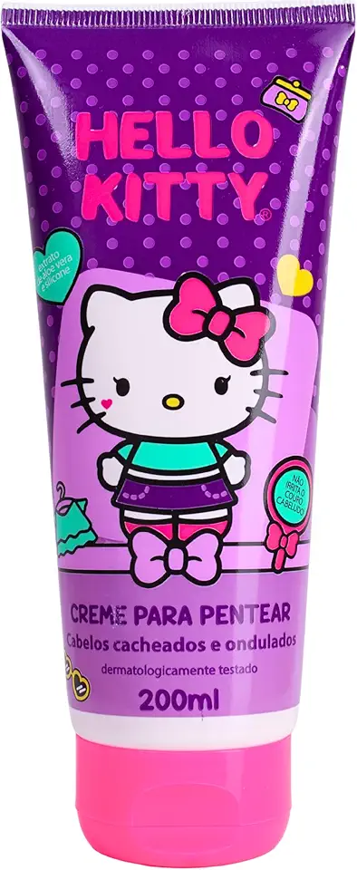 Cia Da Natureza - Cremoso Pent Hello Kitty 200Ml Cacheados E Ondulados